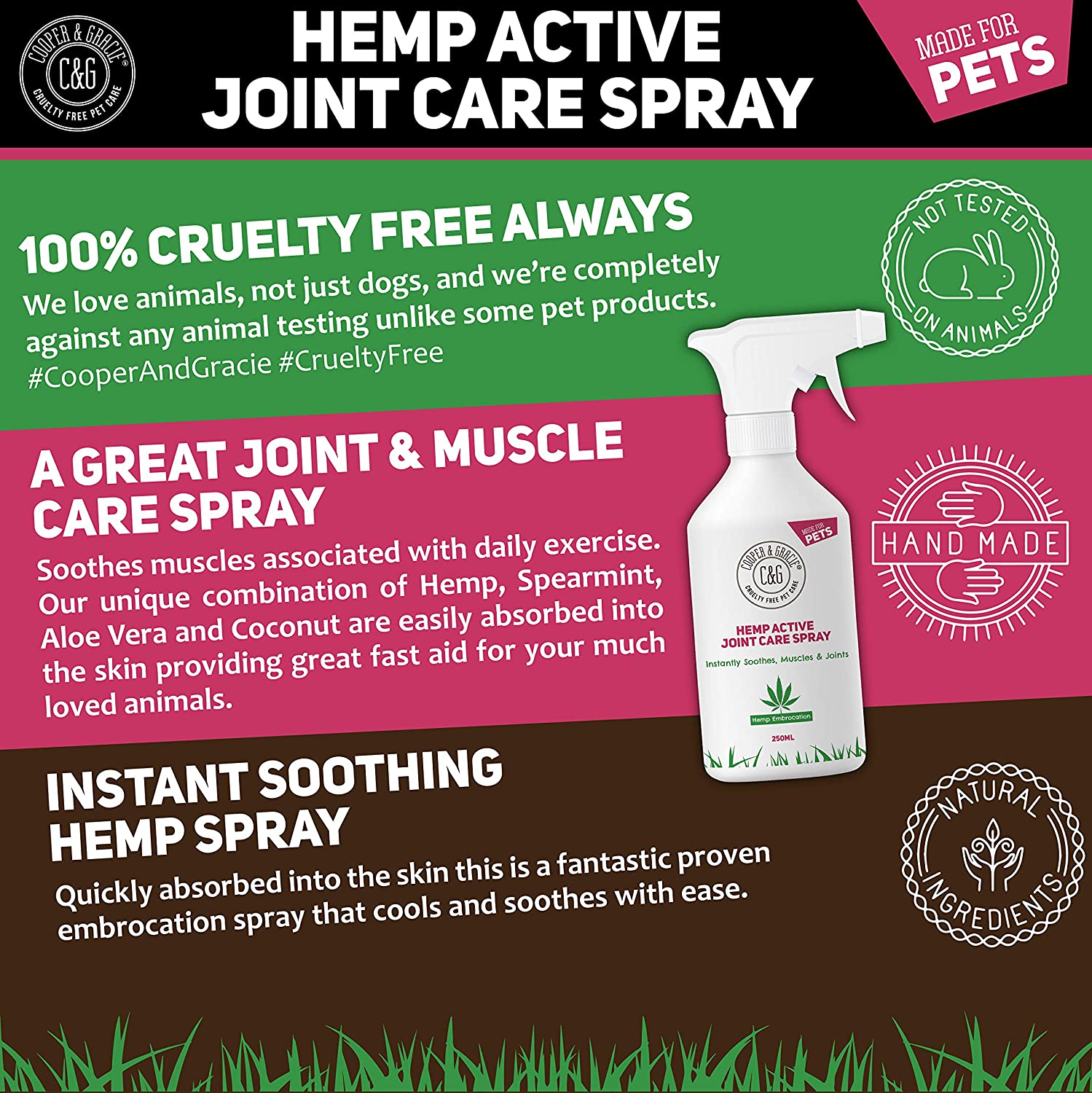 Hemp Active Joint Care Spray, White, 250 ml (Pack of 1) - Image 3