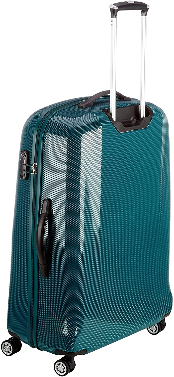WITTCHEN PC Ultra Light Hard Luggage Travel Suitcase Trolley Suitcase Set of 3 suitcases Polycarbonate suitcases Four Wheels TSA Combination Lock Aluminum Telescopic Handle Size (S+M+L) Green - Image 2