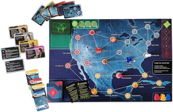 Asmodee Pandemic Red Zone North America Board Game, Multicoloured, 8398 - Image 4