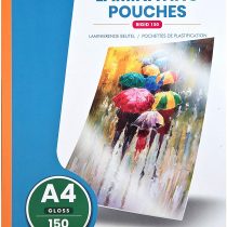 Deskit Laminating Pouches A4, Gloss, 120 Sheets, 150 Microns - Clear and Durable Presentations - Ideal Rigidity for Everyday Use