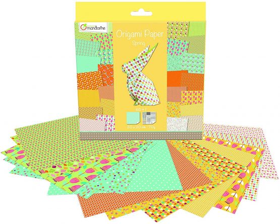 Avenue Mandarine Spring Origami Sheet Pack (20 x 20 cm) with Sticker Sheet