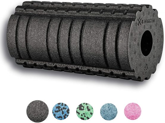 BODYMATE Active medium-hard foam roller with free E-Book - 30 x 15 cm or 45 x 15 cm - With Activating Surface Structure