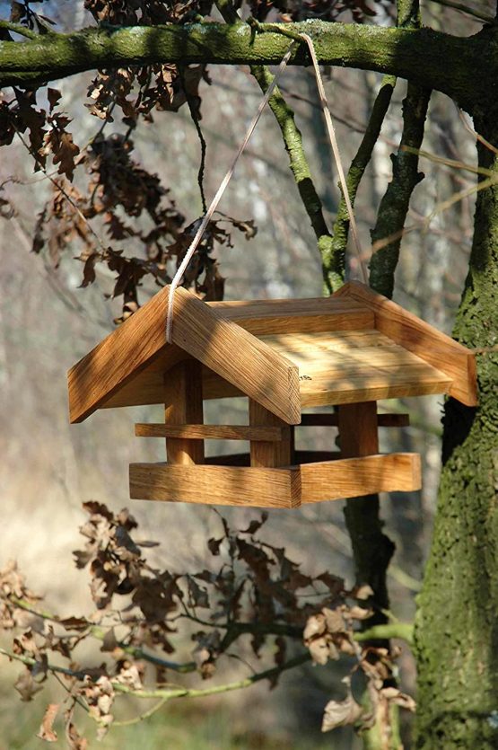 Luxus-Vogelhaus Classic Birdhouse Base Oak Brown 46036e - Image 2