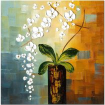 Wieco Art - Beauty of Life 100% Hand Painted Modern Flowers Artwork Stretched and Framed Abstract Floral Oil Paintings on Canvas Wall Art Ready to Hang for Living Room Bedroom Home Decorations Wall Decor