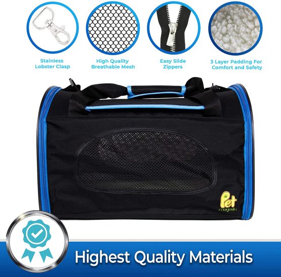 Foldable Pet Carrier Waterproof, Collapsible Soft Pet Transport Bag for Cats and Small Dogs - Image 3