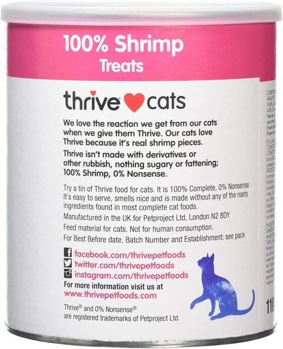 Thrive Cat 100% Shrimp Treats MaxiTube - 110g - Image 2