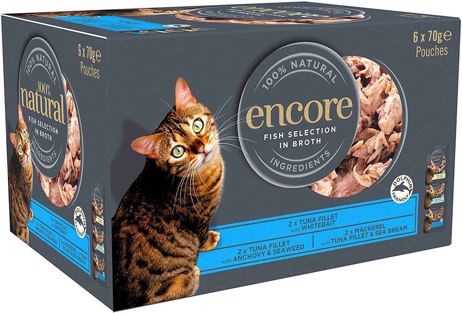 Encore Cat Food Pouch Chicken & Brown Rice (16 x 70g Pouches)
