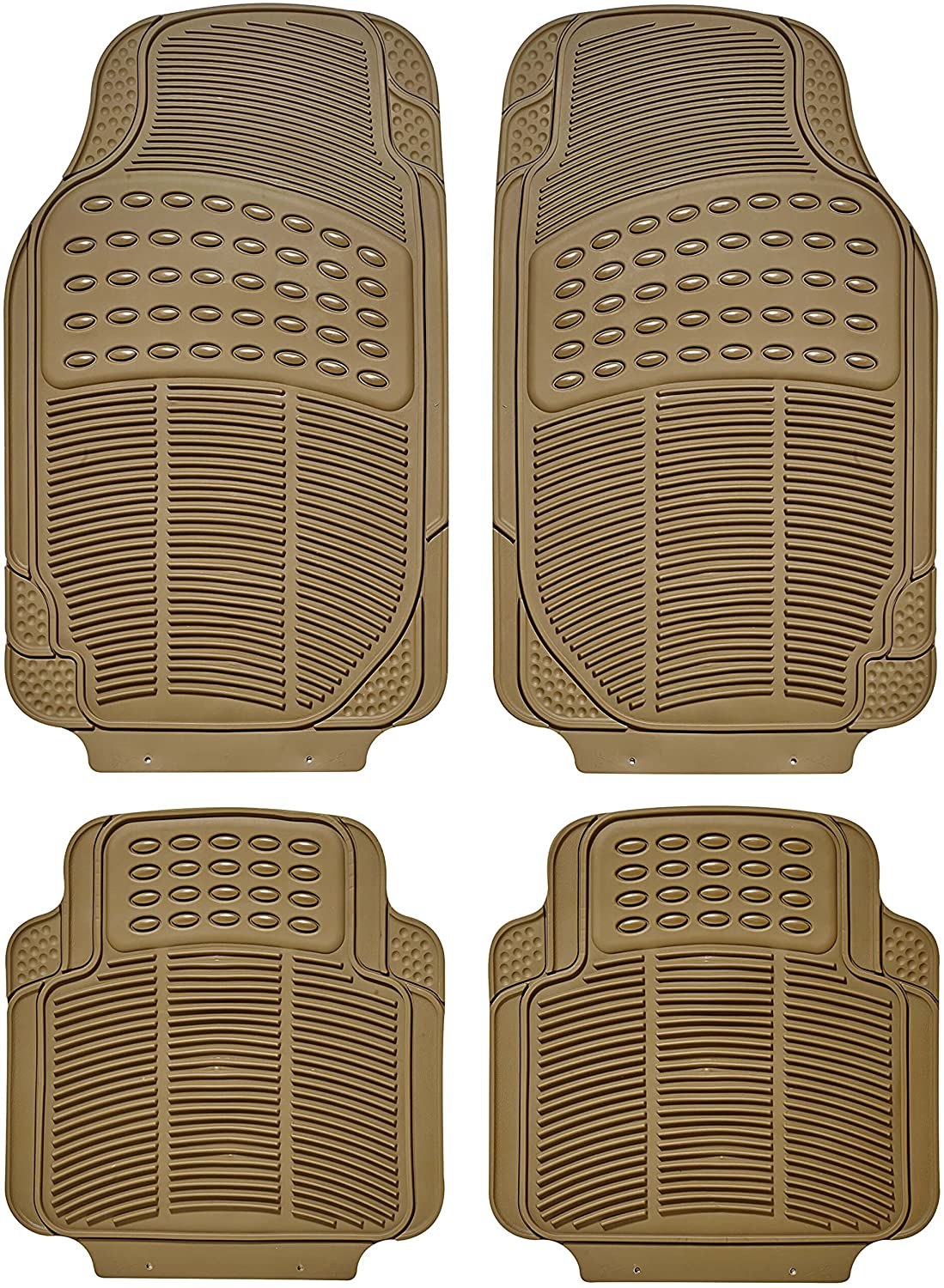 SUMEX CONTI10 Universal Continental Rubber Car Mats - Beige, Continental Range
