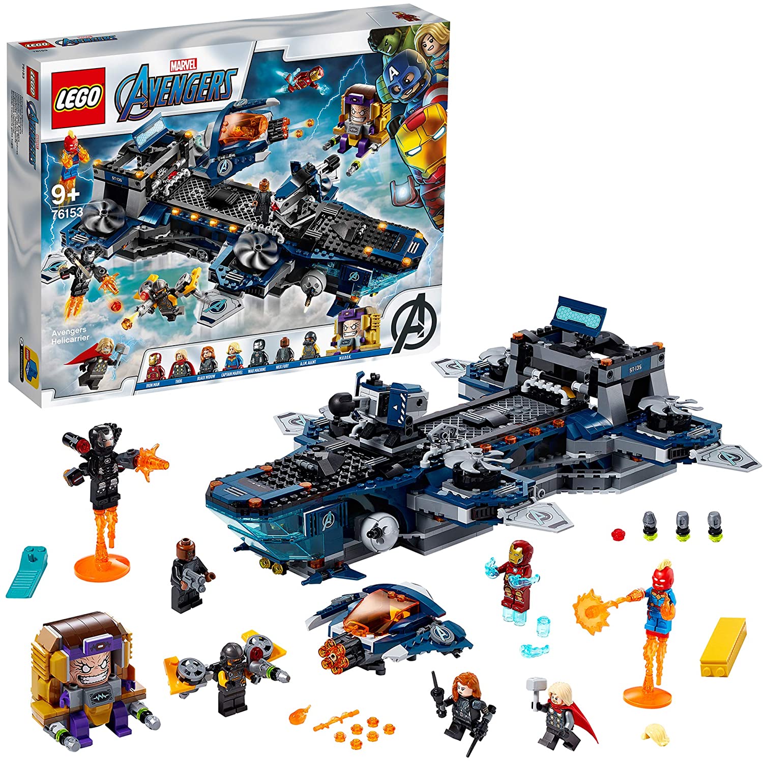 LEGO 76153 Super Heroes Avengers Helicarrier, Multicolor