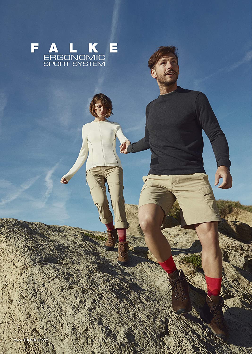 FALKE Men's TK1 Adventure M So Wool Thick Anti-Blister Hiking Socks 1 Pair, Green Olive 7830, 9.5-10.5, Green (Olive 7830) - Image 2