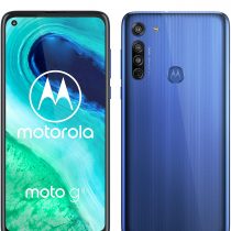 Motorola Moto G8 (6,4" HD+ zero-notch display, Qualcomm Snapdragon SD665, 16MP main camera, 2MP macro camera, 4000 mAH battery, Dual SIM, 4/64GB, Android 10, Neon Blue, Neue Blue, a_NA