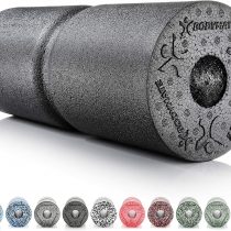 BODYMATE CARE Medium Hard Foam Roller 35 x 14 cm for Spine Relief + free E-Book