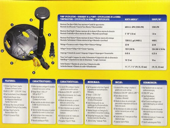 Laguna PowerJet 2200 Fountain Pond Pump - Image 2